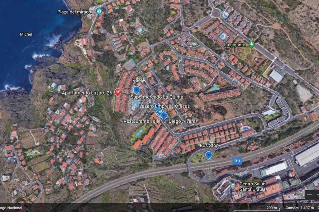 Apartamento Lazaro 26 Terraza Con Vistas Al Mar Santa Úrsula Exterior foto